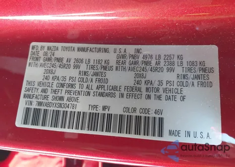 2025 Mazda Cx-50 2.5 Turbo Premium Package from USA, damaged, VIN 7MMVABDYXSN304781